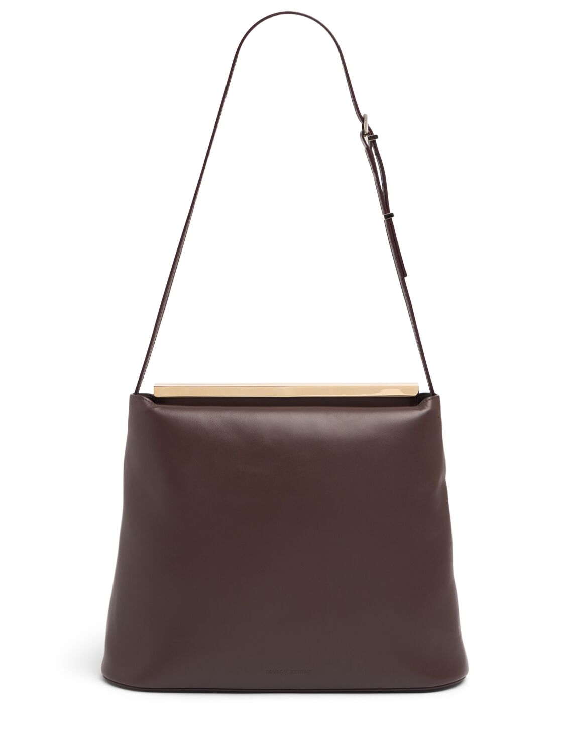 Loulou Studio Linda Leather Shoulder Bag In Brown