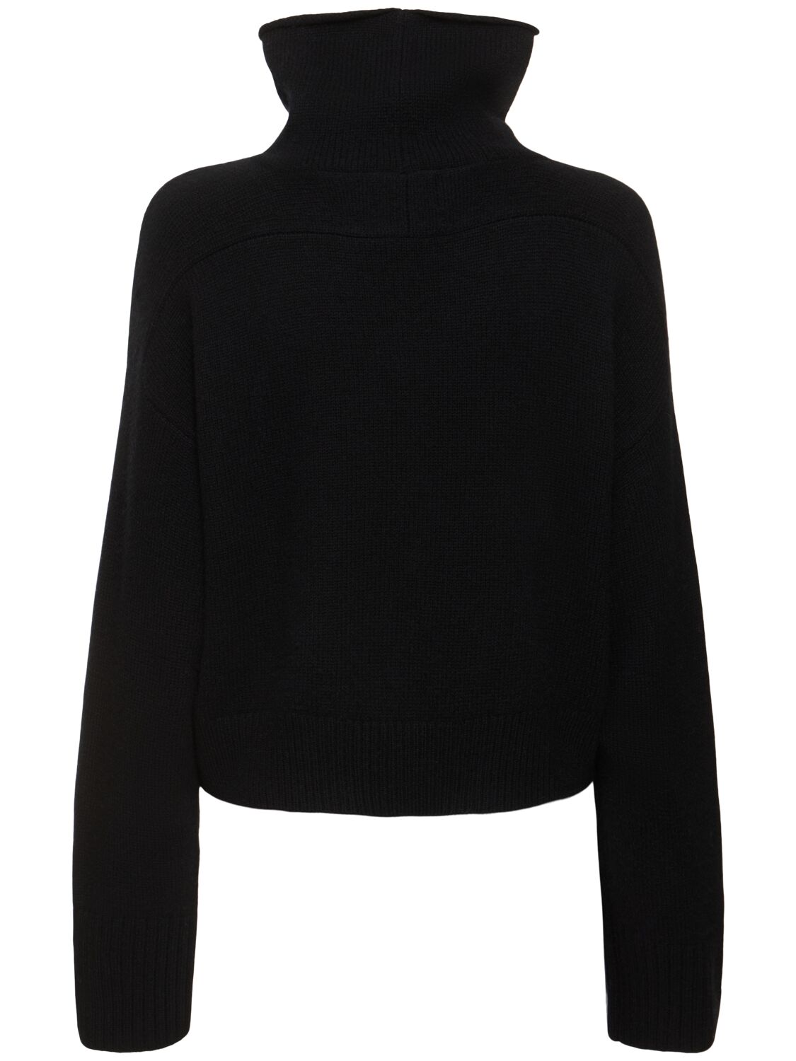 Shop Loulou Studio Stintino Wool Blend Turtleneck Sweater In Black