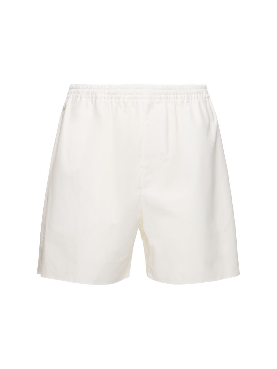 Wide Cotton Oxford Shorts