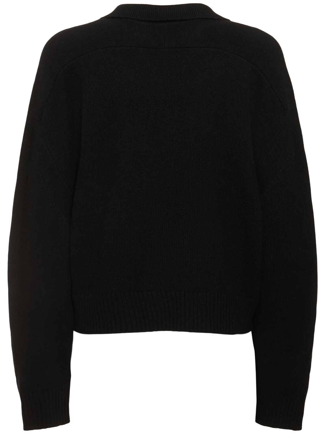 Shop Loulou Studio Homere Cashmere Polo Sweater In Black