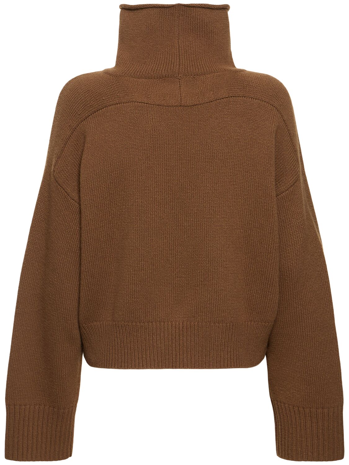 Shop Loulou Studio Stintino Wool Blend Turtleneck Sweater In Brown