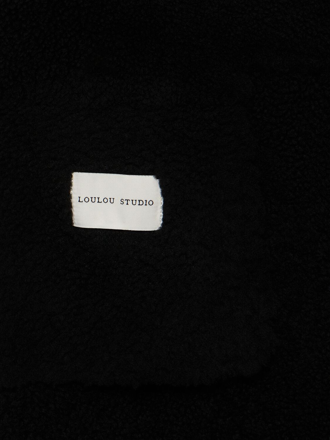 Shop Loulou Studio Cirebo Suede Shearling Coat In Black