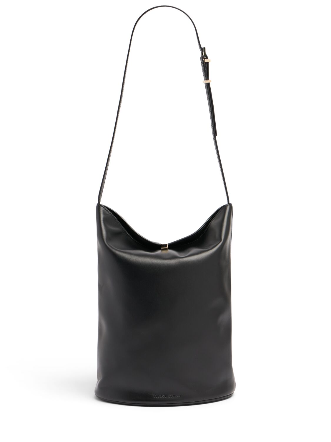 Loulou Studio Cate Leather Bucket Bag In Black