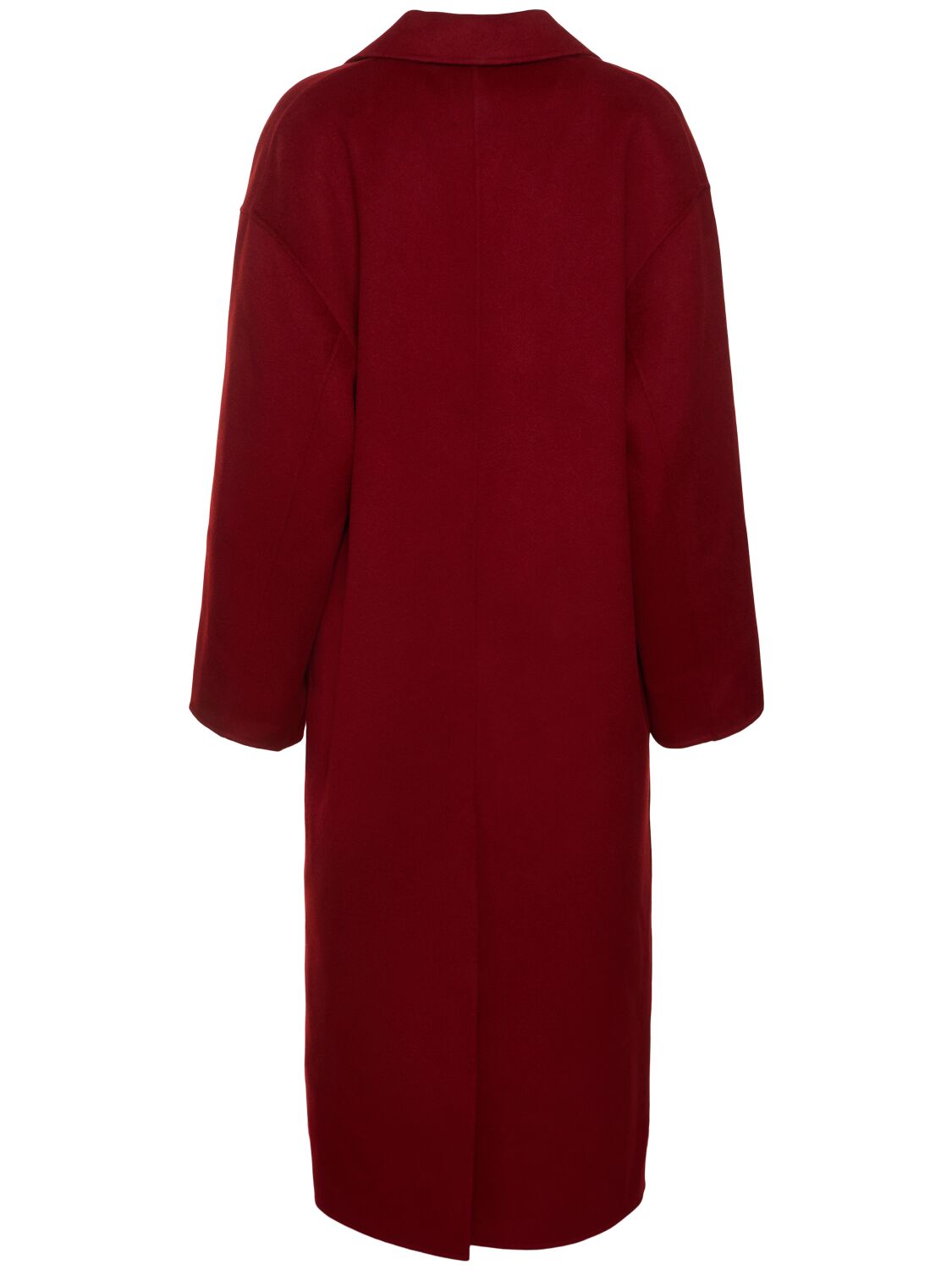 Shop Loulou Studio Borneo Double Breast Wool Long Coat In Red