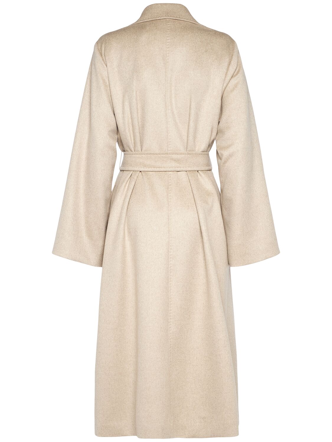 Shop Max Mara Fornovo Belted Cashmere Long Coat In Cacha