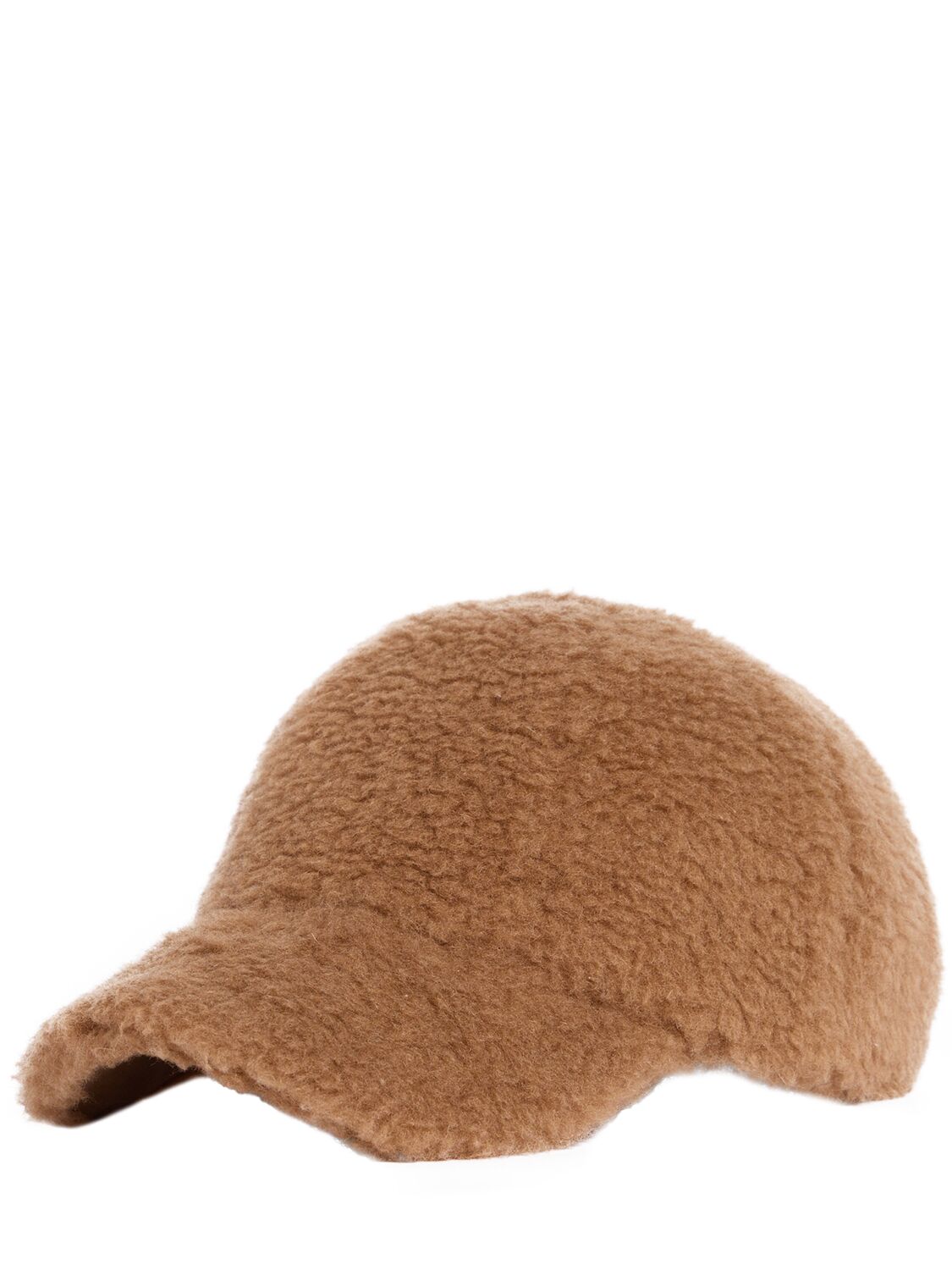 Shop Max Mara Edit Teddy Cap In Cammello