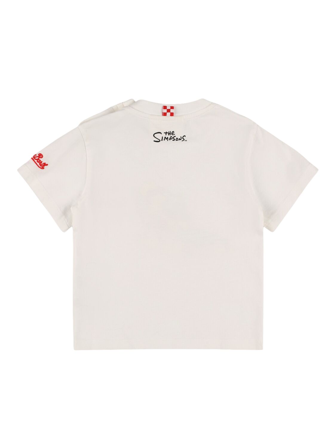Shop Mc2 Saint Barth Bart Simpson Print Cotton Jersey T-shirt In White