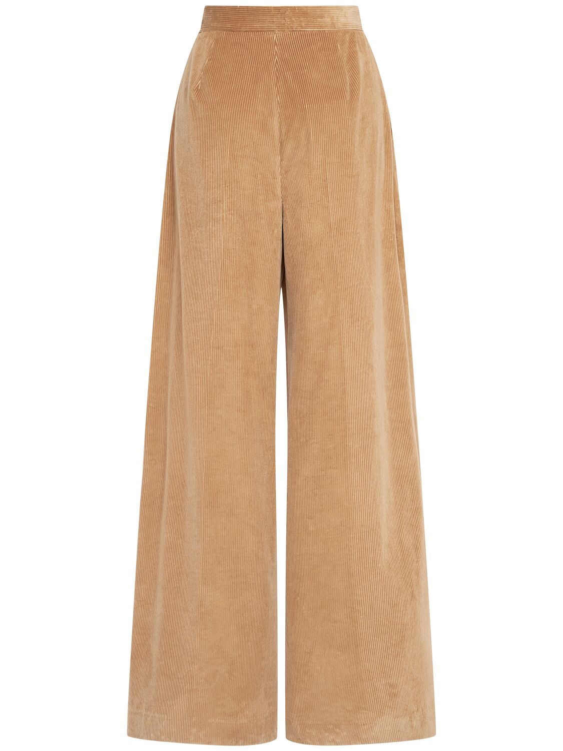 Shop Max Mara Gilly Corduroy Wide Leg Pants In Camel