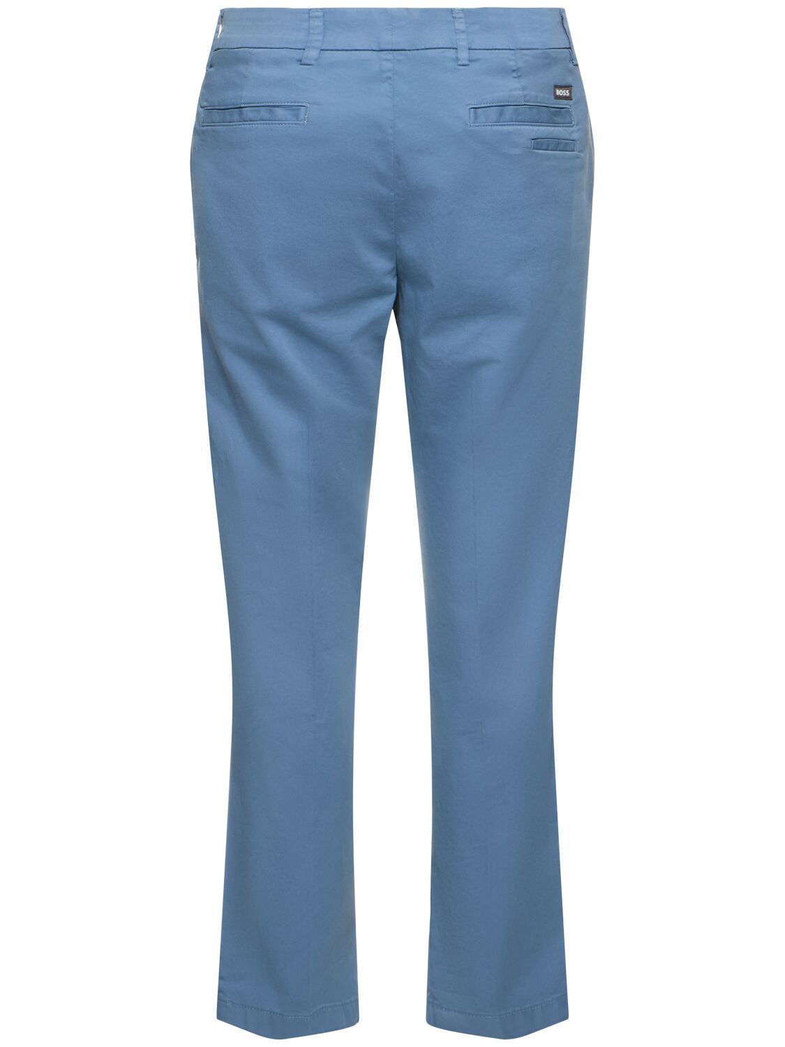 Shop Hugo Boss Kaiton Stretch Cotton Pants In Light Blue