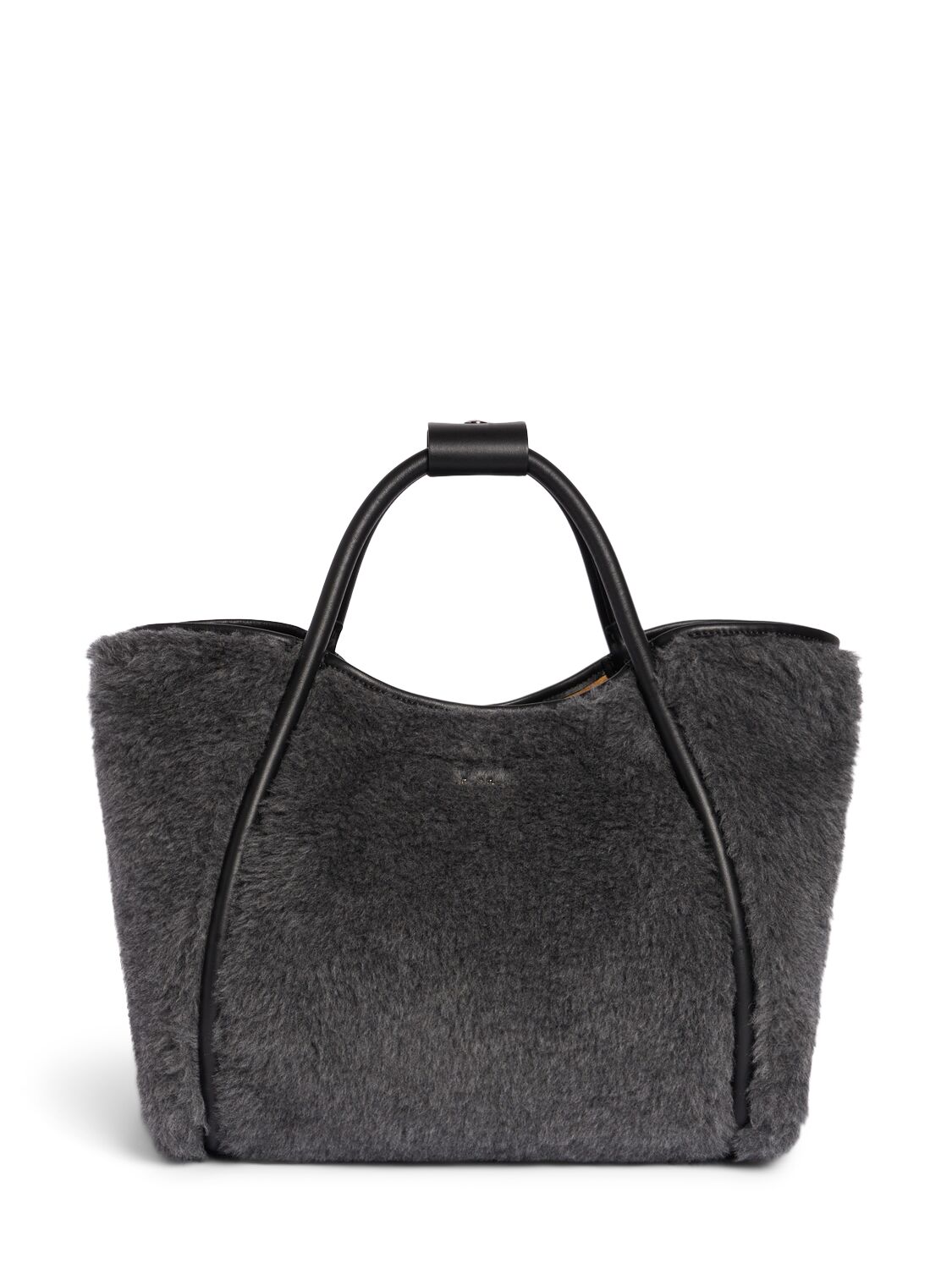 Max Mara Xs Tmarin1 Teddy Top Handle Bag In Black