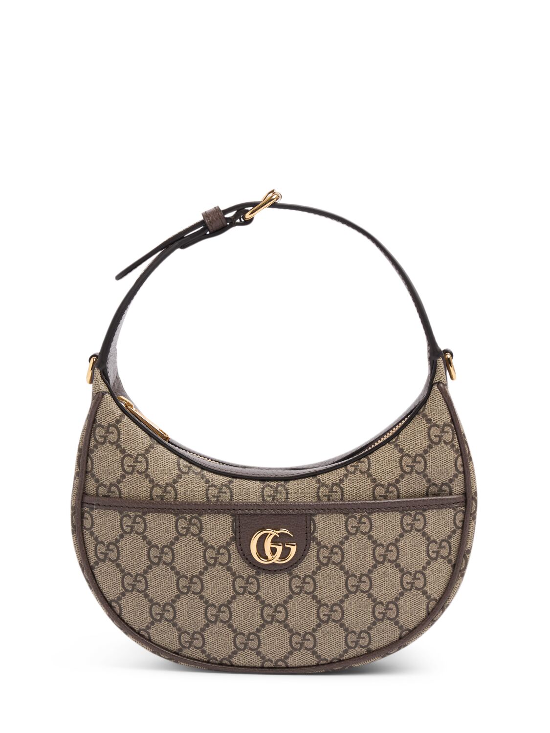 Gucci Ophidia Gg Canvas Shoulder Bag In Ebony