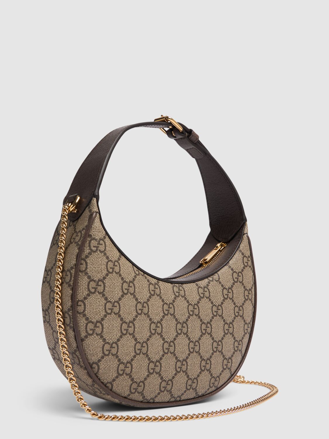 Shop Gucci Super Mini Ophidia Gg Canvas Bag In Ebony