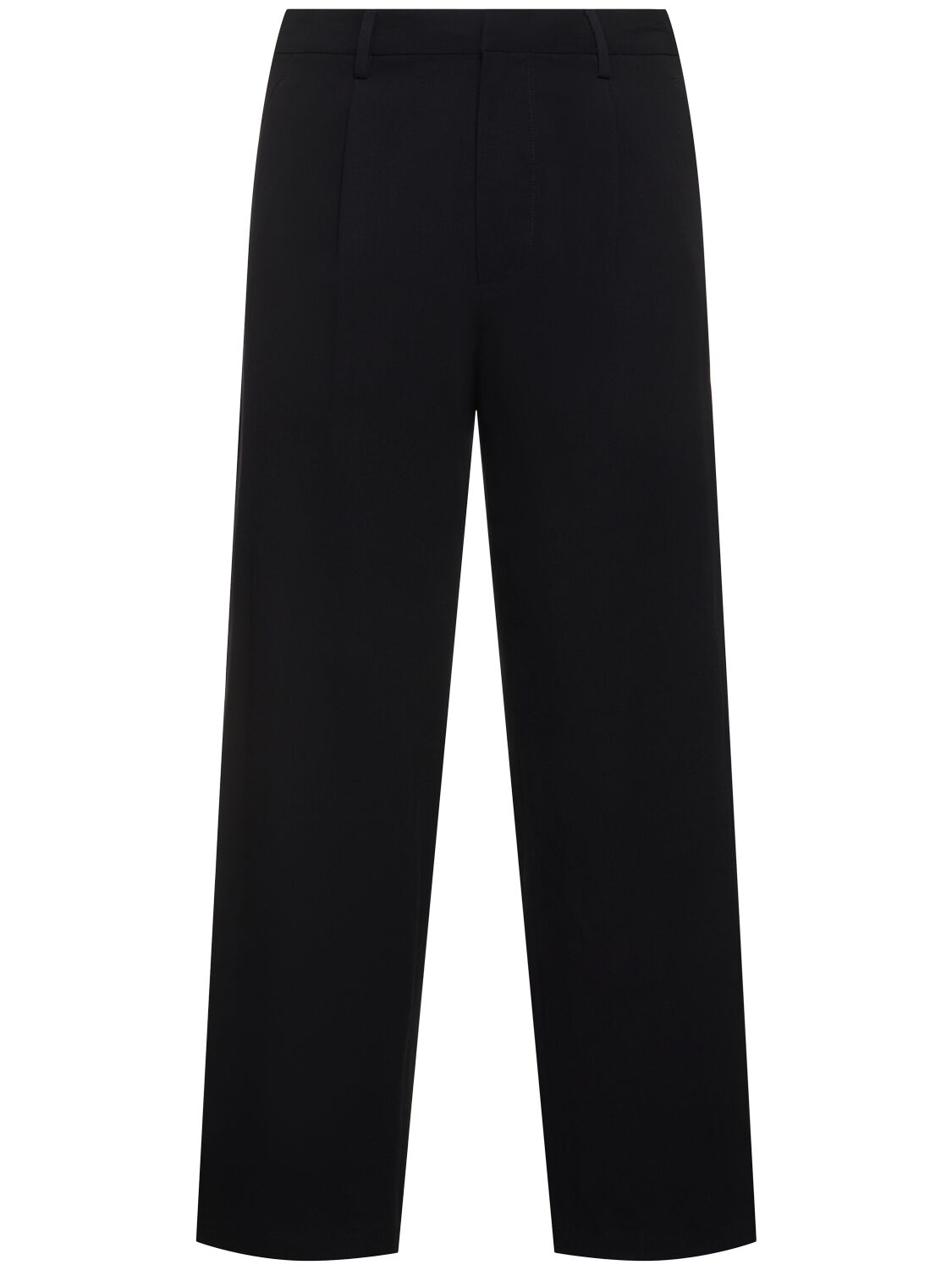 Shop Auralee Cotton & Silk Viyella Relaxed Fit Pants In Navy