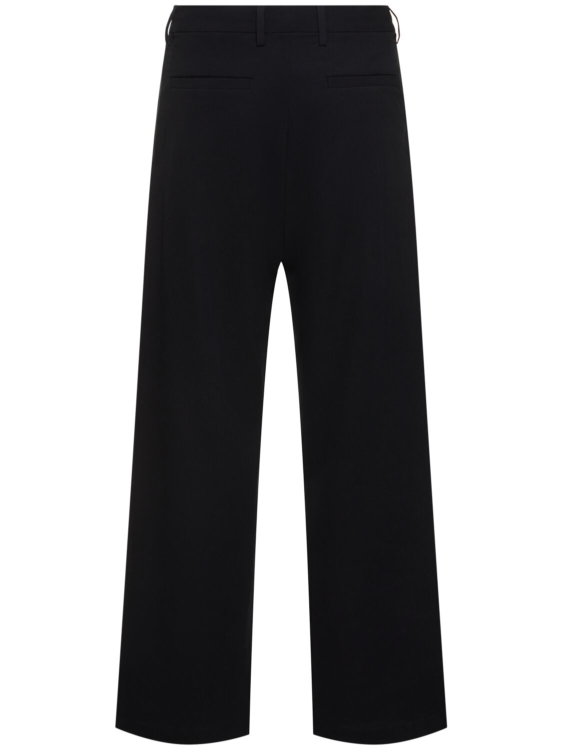 Shop Auralee Cotton & Silk Viyella Relaxed Fit Pants In Navy