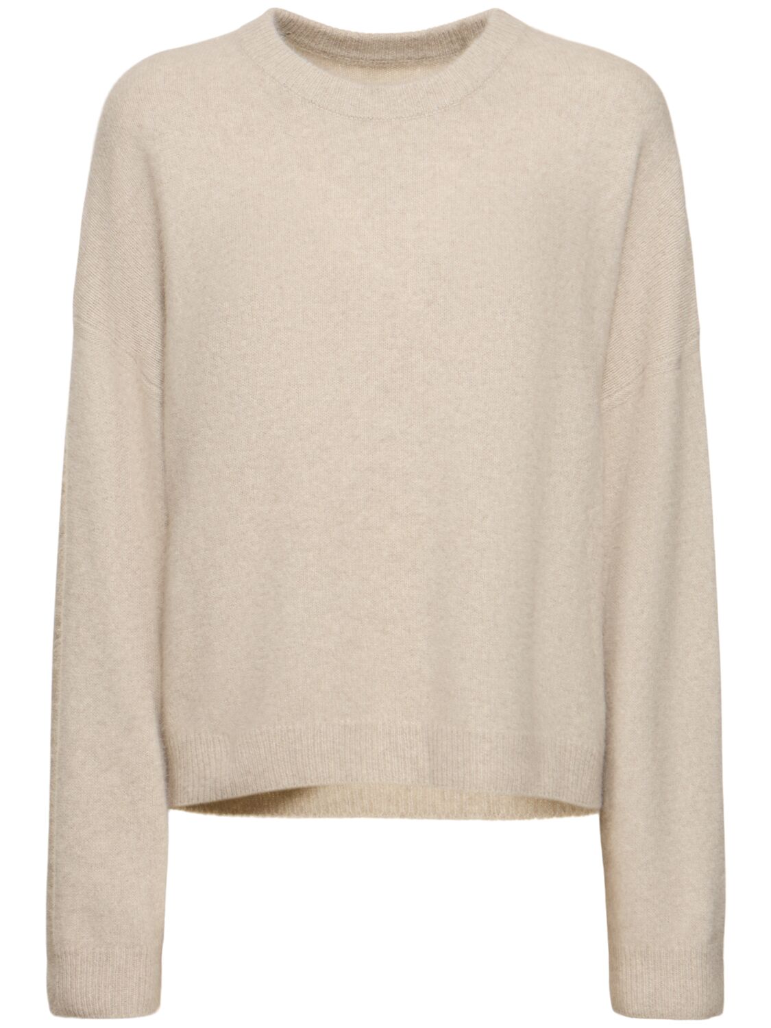 Loulou Studio Ropo Wool Blend Crewneck Sweater In Neutral