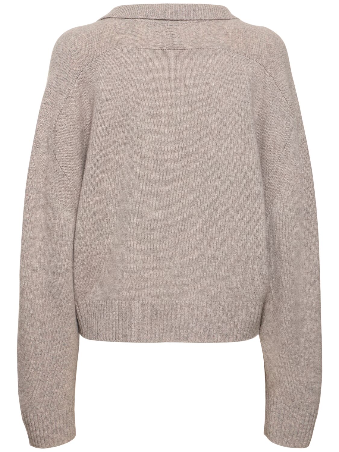 Shop Loulou Studio Homere Cashmere Polo Sweater In Taupe