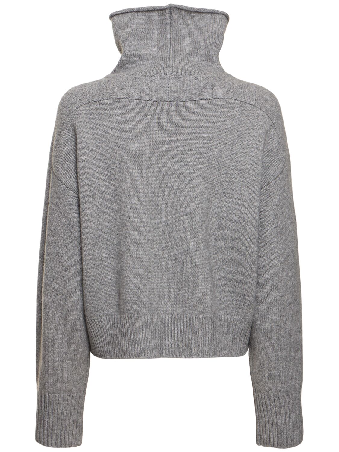 Shop Loulou Studio Stintino Wool Blend Turtleneck Sweater In Heather Grey