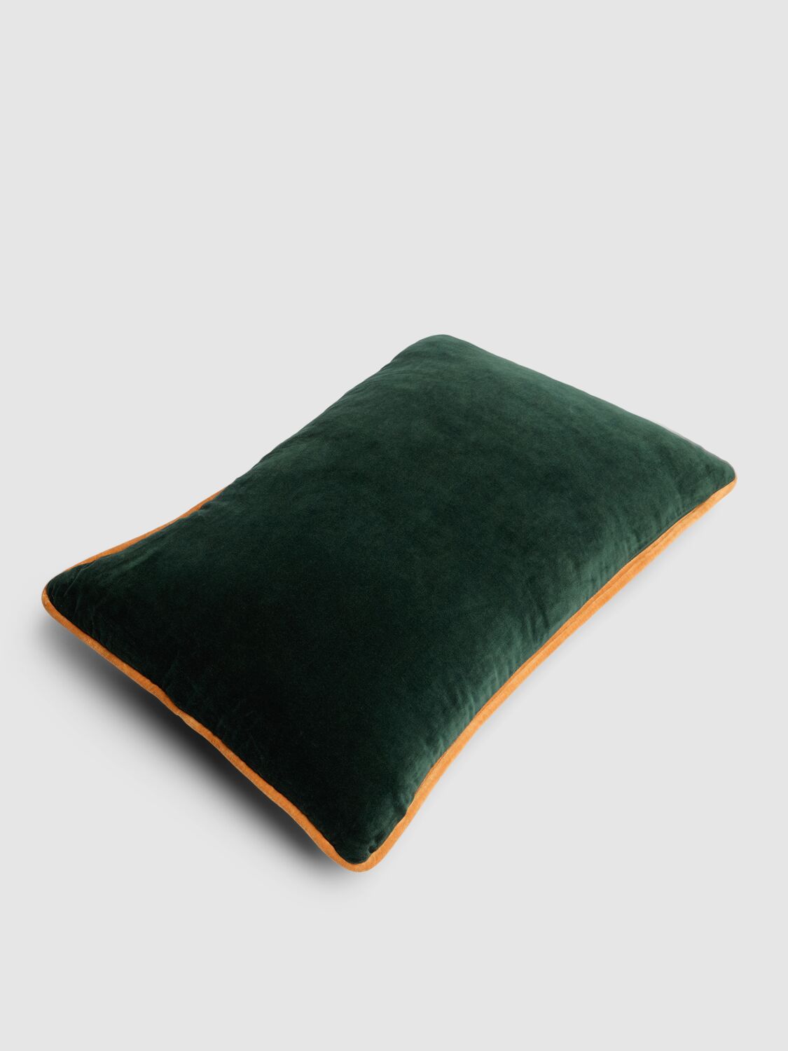 Shop Les Ottomans Embroidered Velvet Cushion In Green