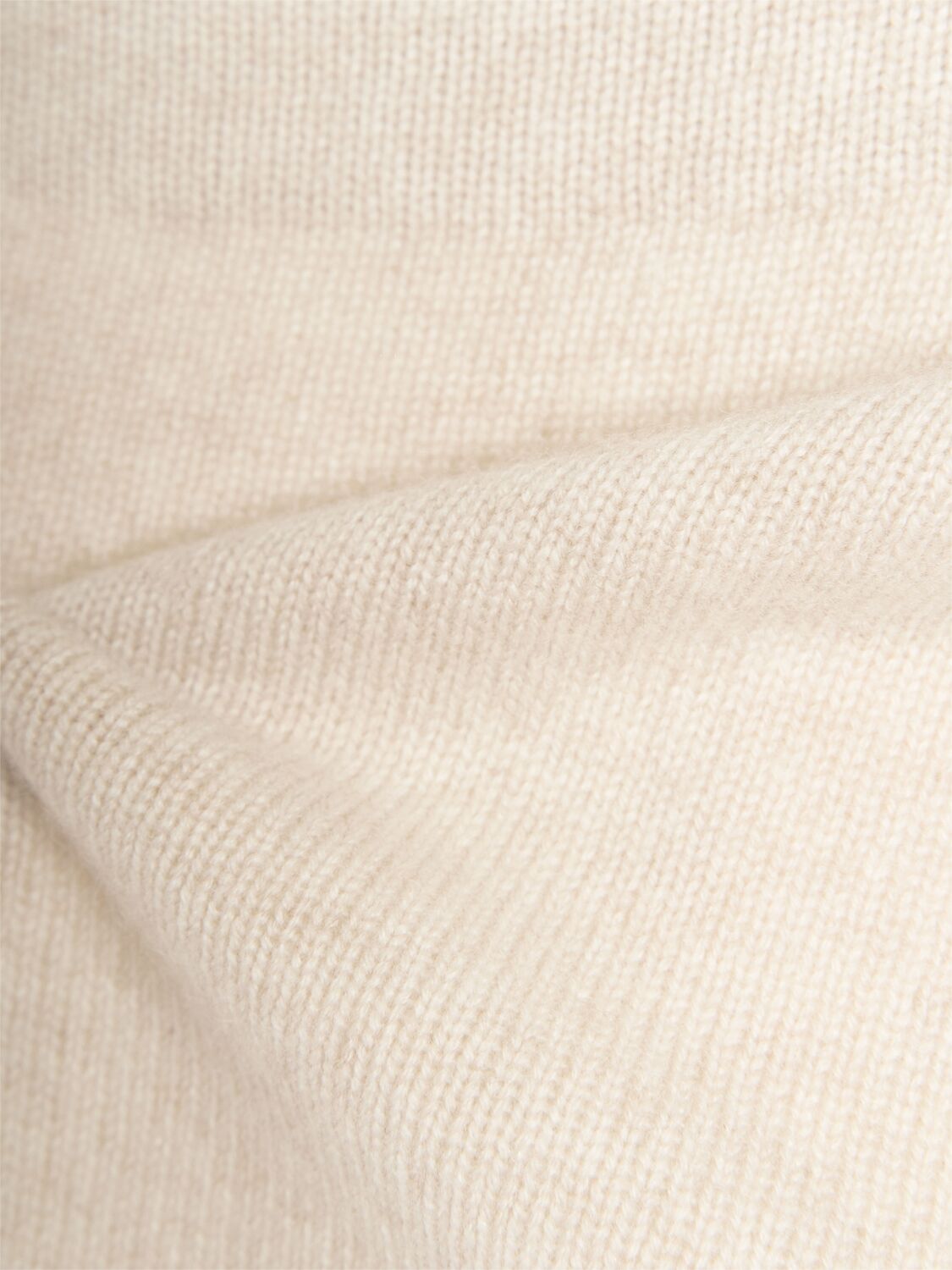Max Mara Angri Rib Knit Wool Crop Sweater In Beige