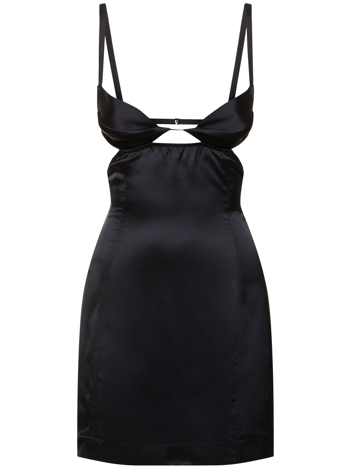 Nensi Dojaka Double Petal Mini Dress In Black