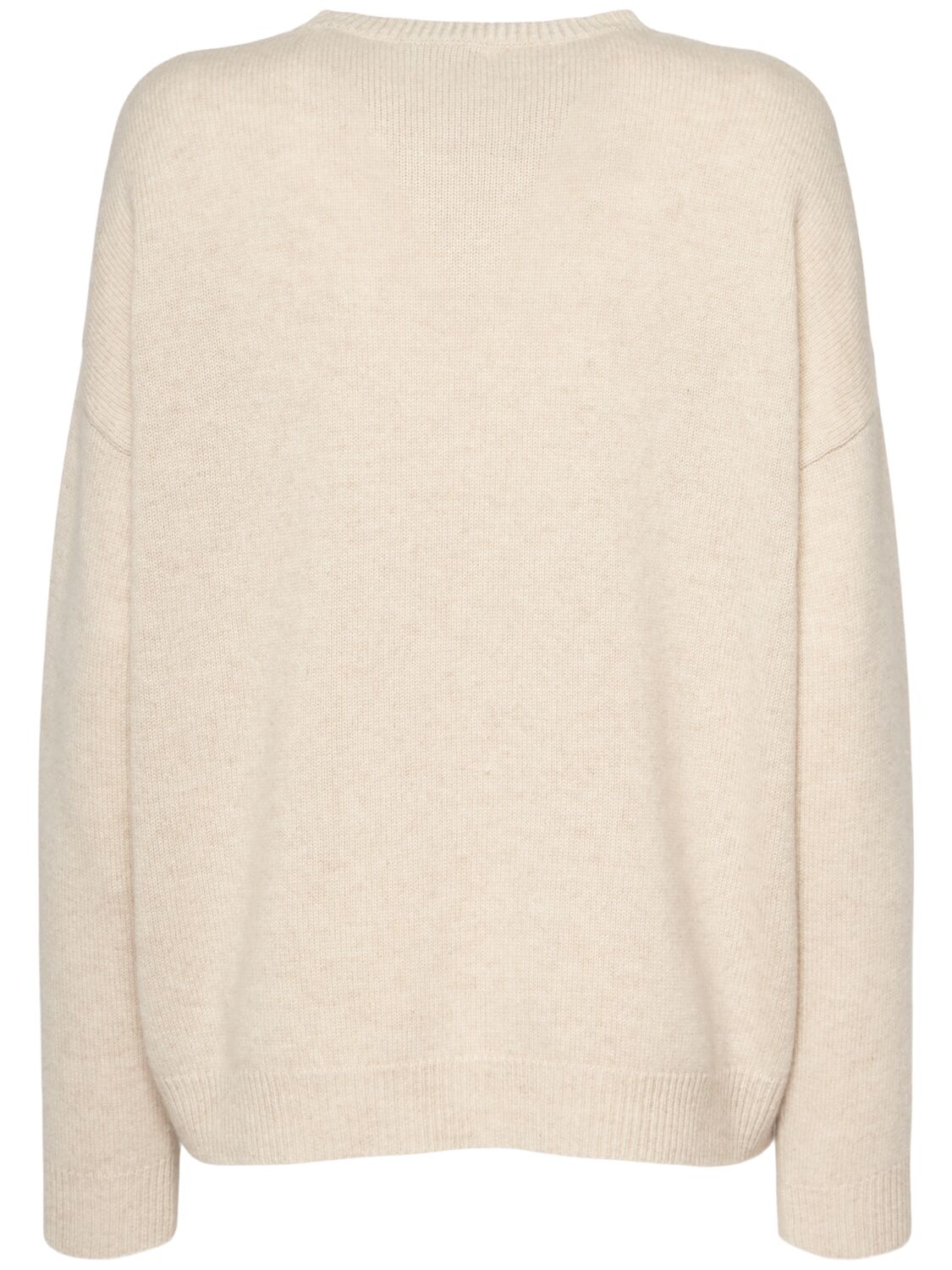 Shop Max Mara Vicolo Wool Knit Logo Sweater In White/multi