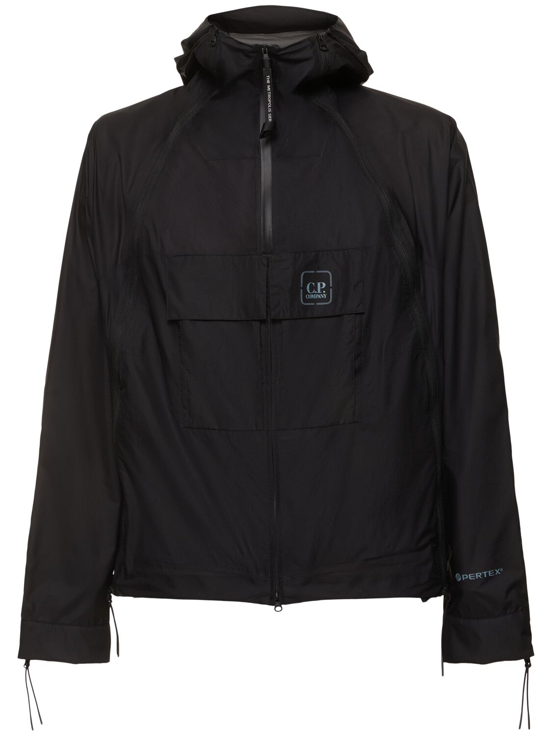 C.p. Company Metropolis Series Hooded Jacket In Black