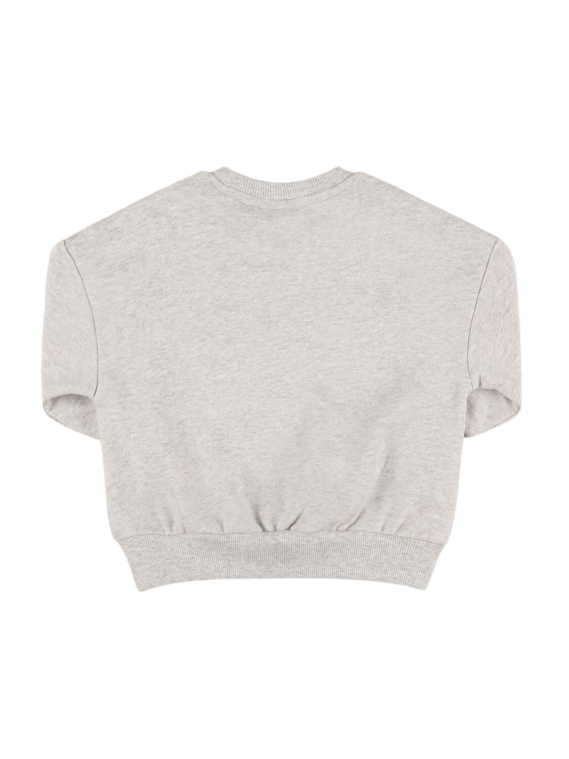 Shop Mini Rodini Embroidered Organic Cotton Sweatshirt In Grey