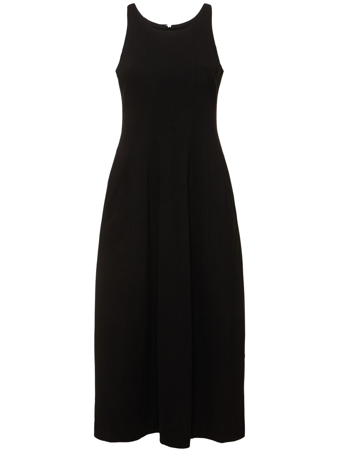 Shop Auralee Cotton Long Dress In Black