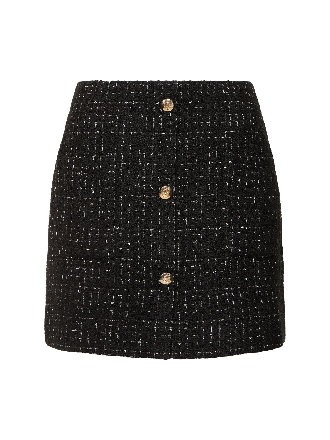 Anine Bing Mateo Skirt In Black,white