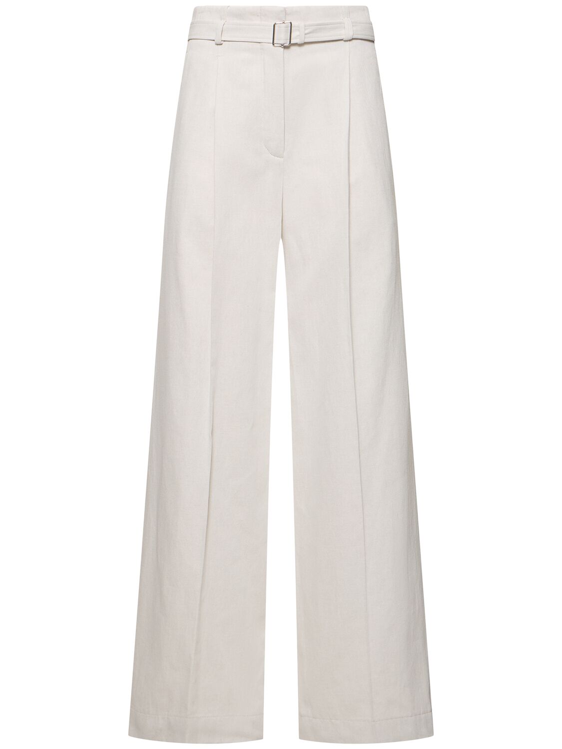 Shop Proenza Schouler Dana Tailored Cotton & Linen Pants In White