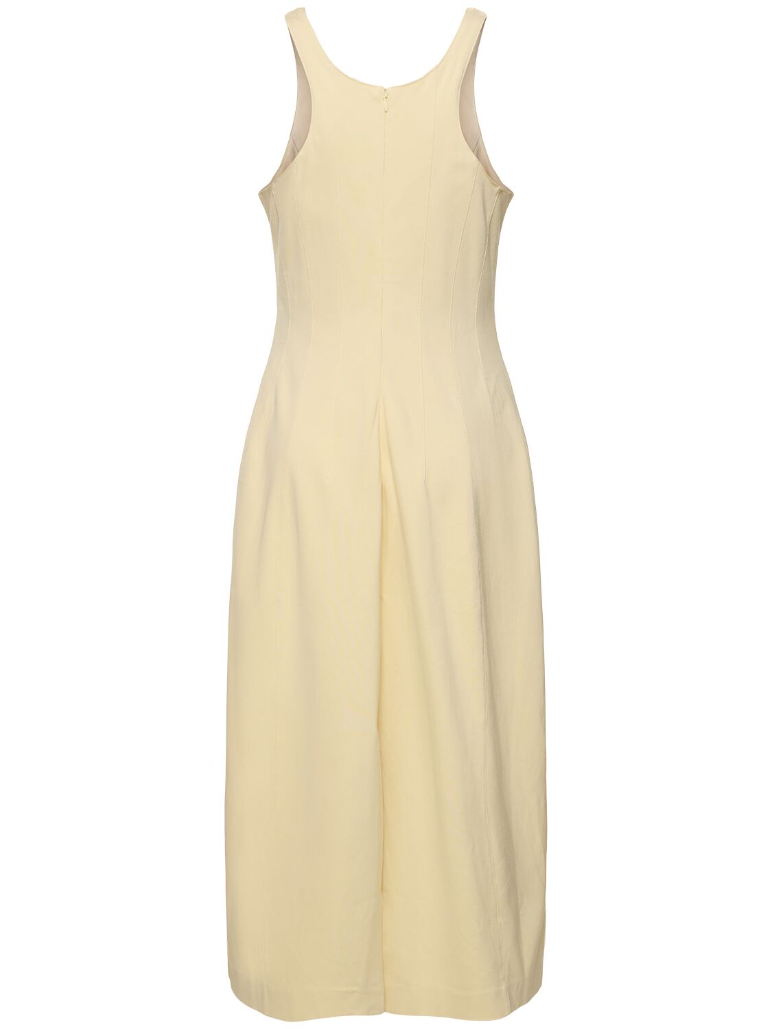 Shop Auralee Cotton Long Dress In Ivory