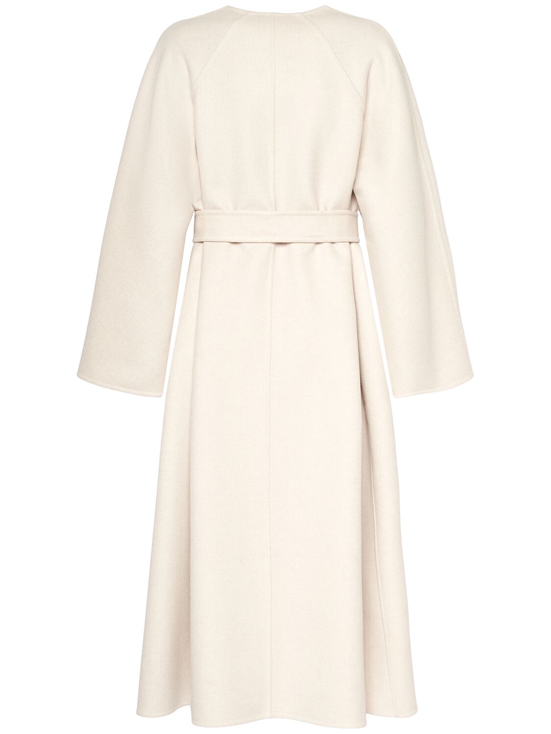 Shop Max Mara Pepaia Wool & Cashmere Long Coat In Ivory