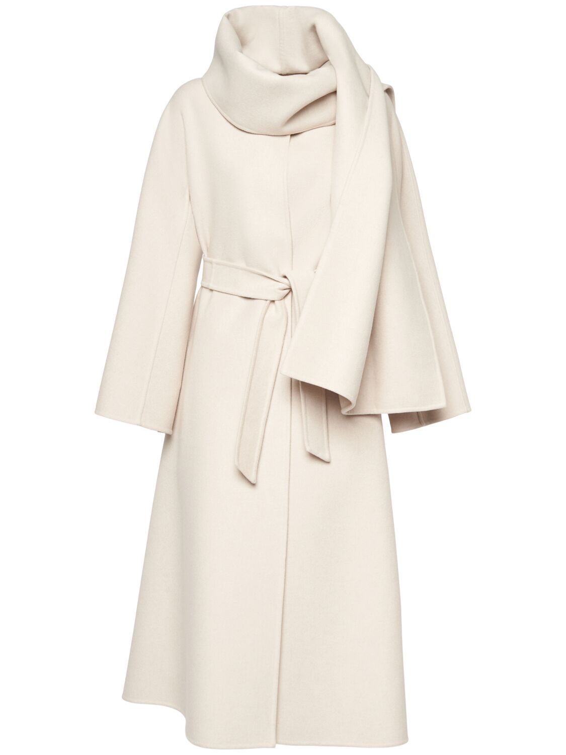 Shop Max Mara Pepaia Wool & Cashmere Long Coat In Ivory