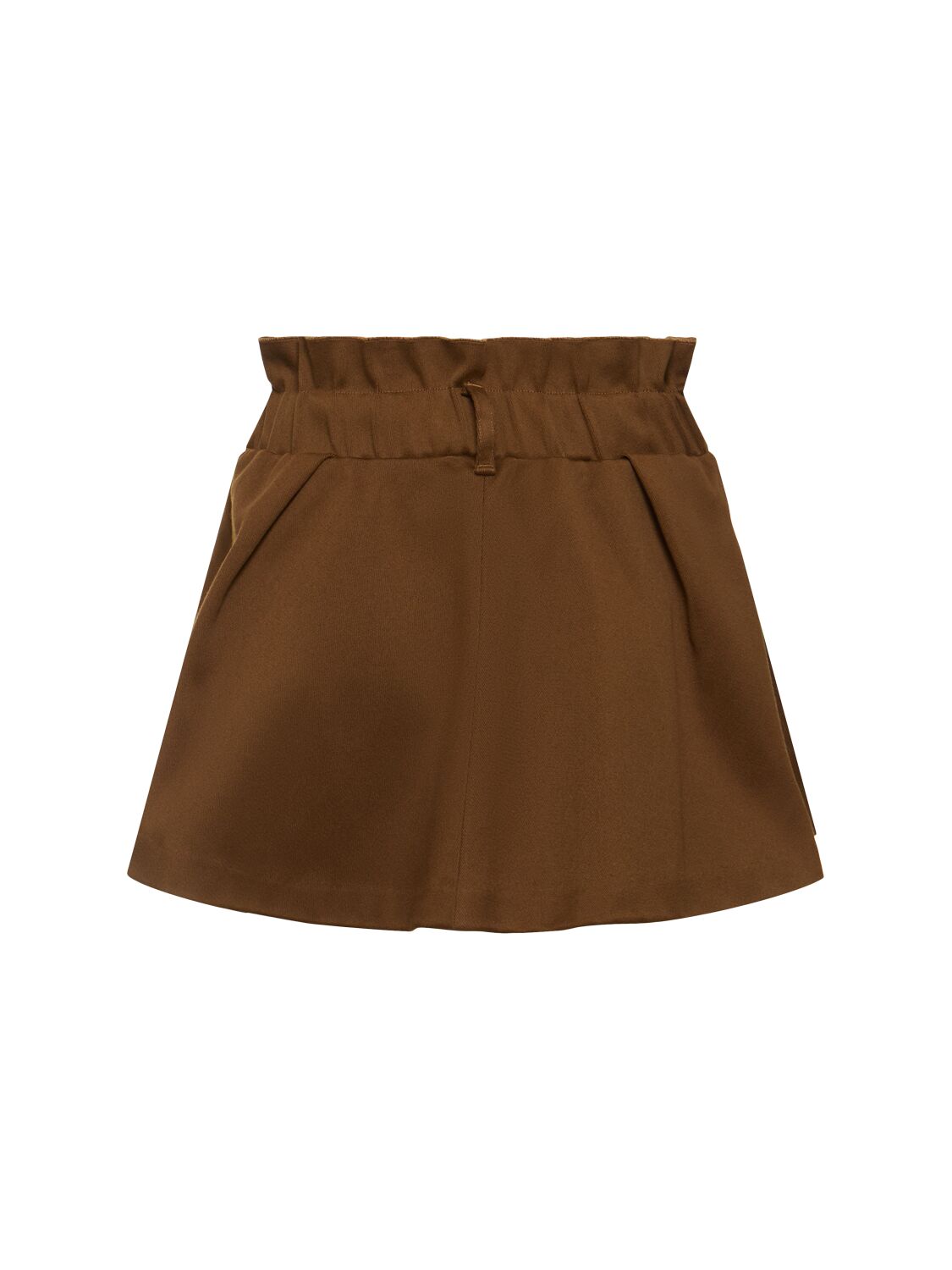 Shop Forte Forte Heavy Cotton Blend Mini Skirt In Olive Green