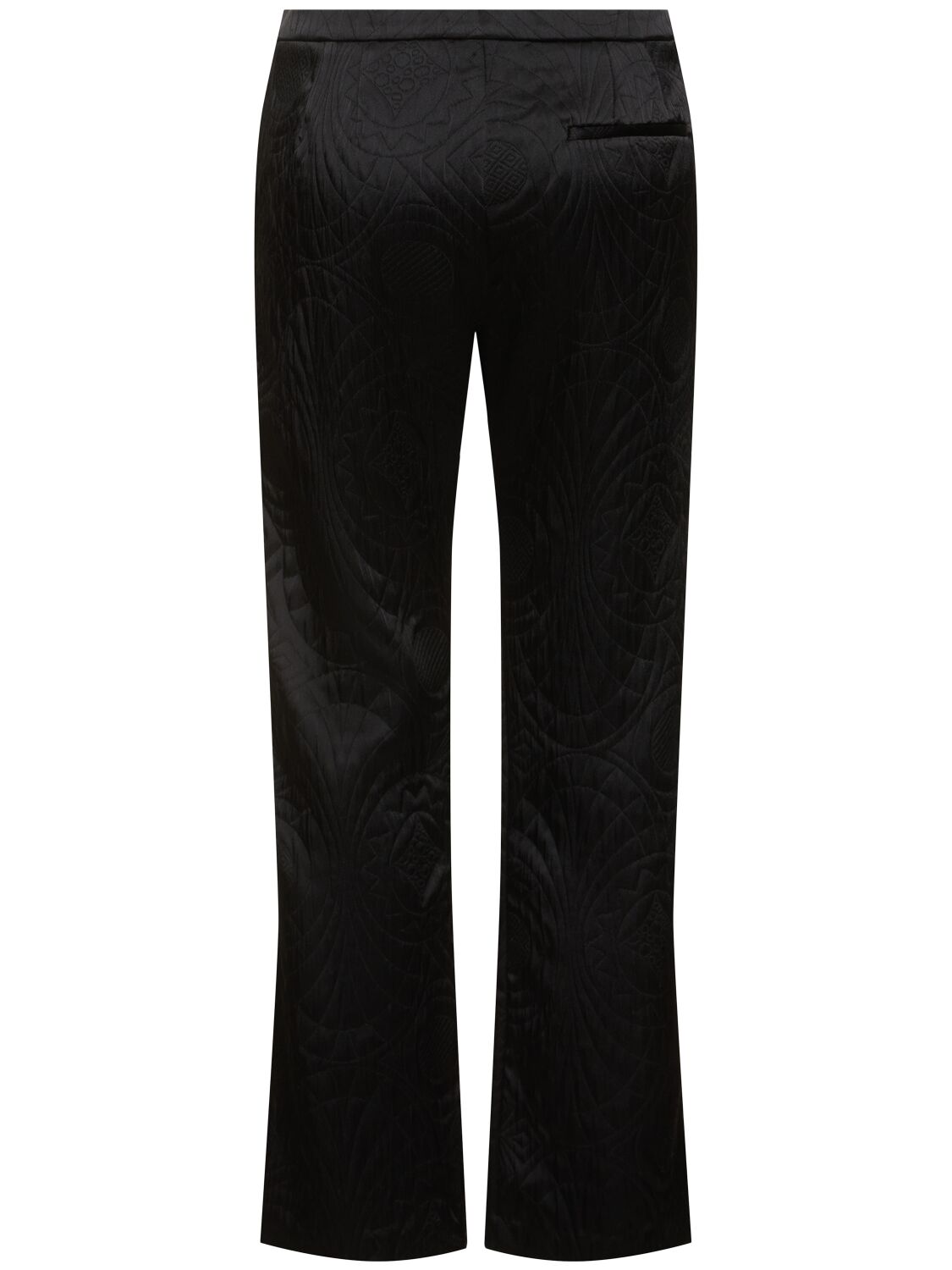 Shop Forte Forte Matelassé Couture Pants In Black
