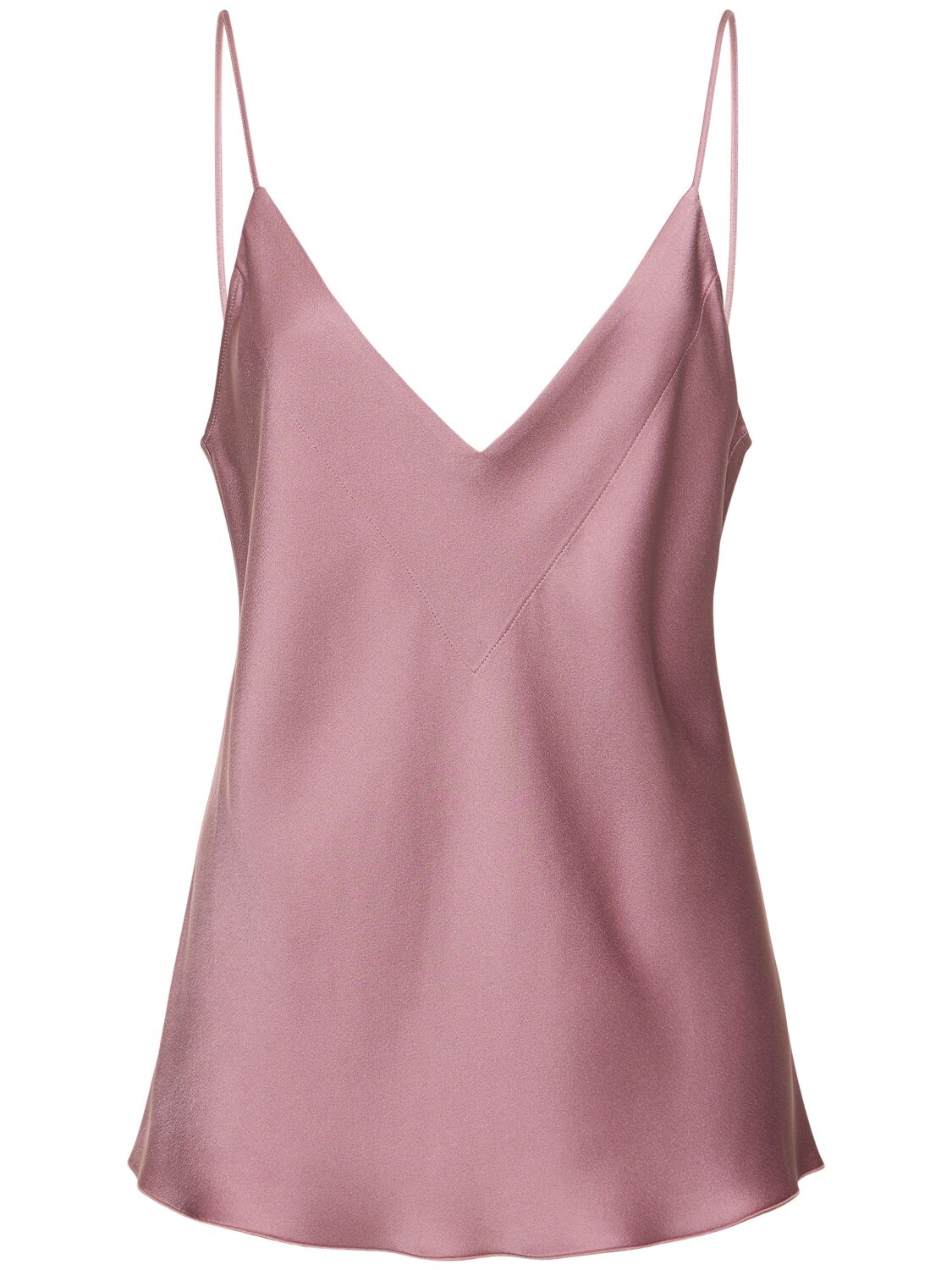 Shop Forte Forte Envers Satin Camisole Top In Lilac