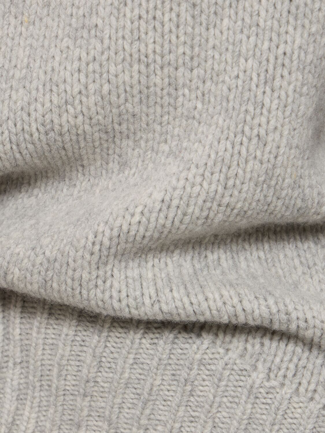 Shop Forte Forte Soft Wool Knitted Hoodie Sweater In Grey