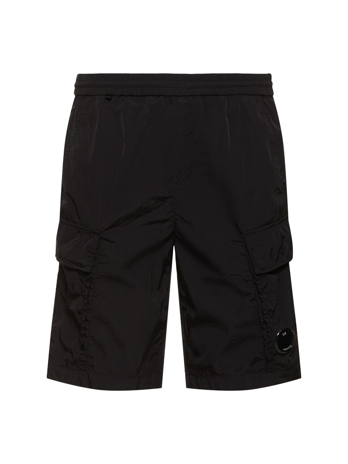 Shop C.p. Company Chrome-r Cargo Shorts In Black