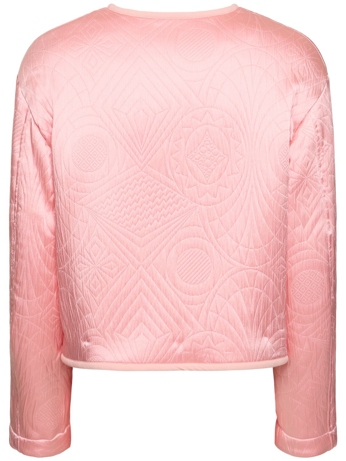 Shop Forte Forte Spencer Matelassé Couture Jacket In Pink