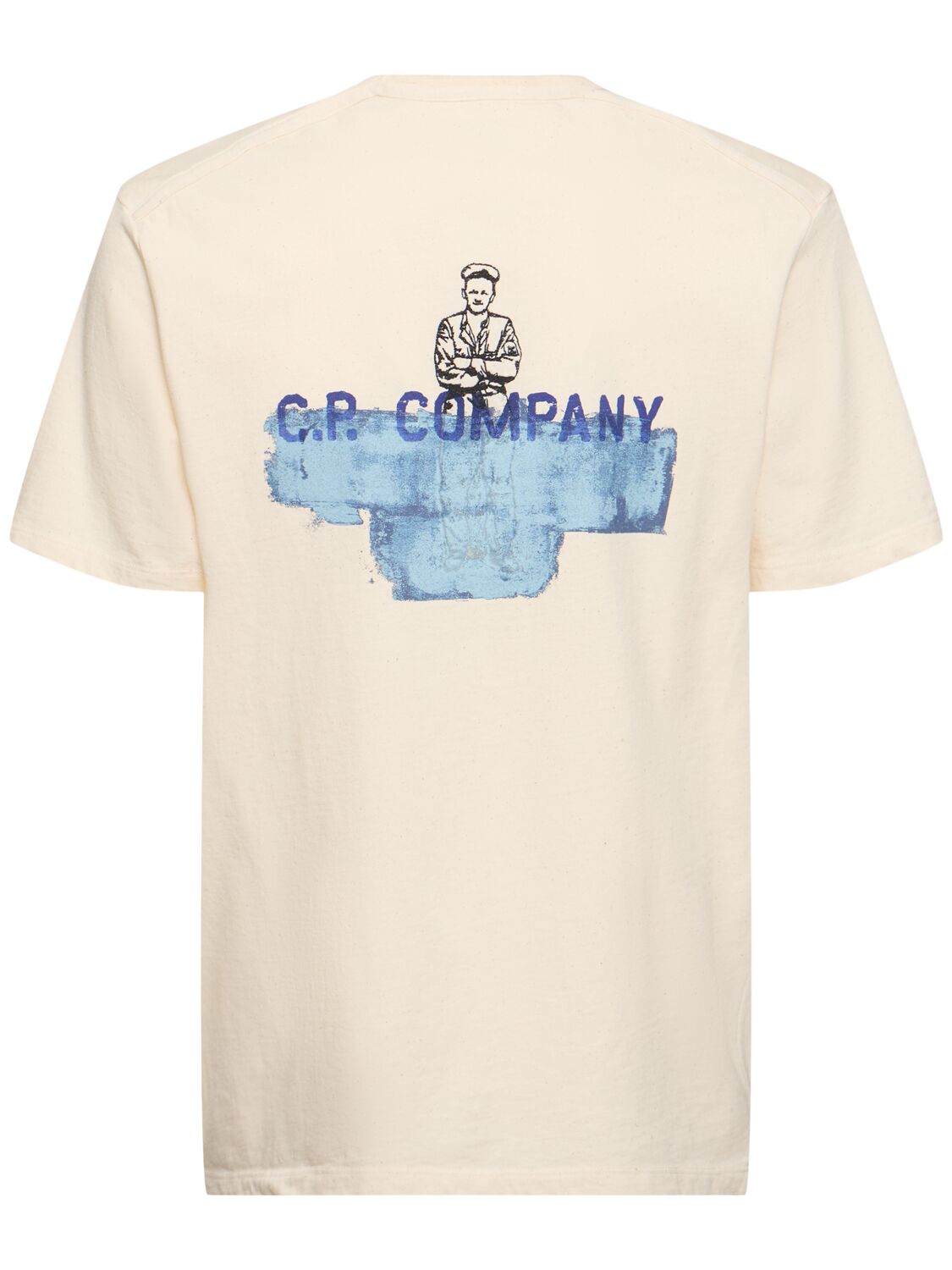 Shop C.p. Company Natural T-shirt In Pistachio Shell