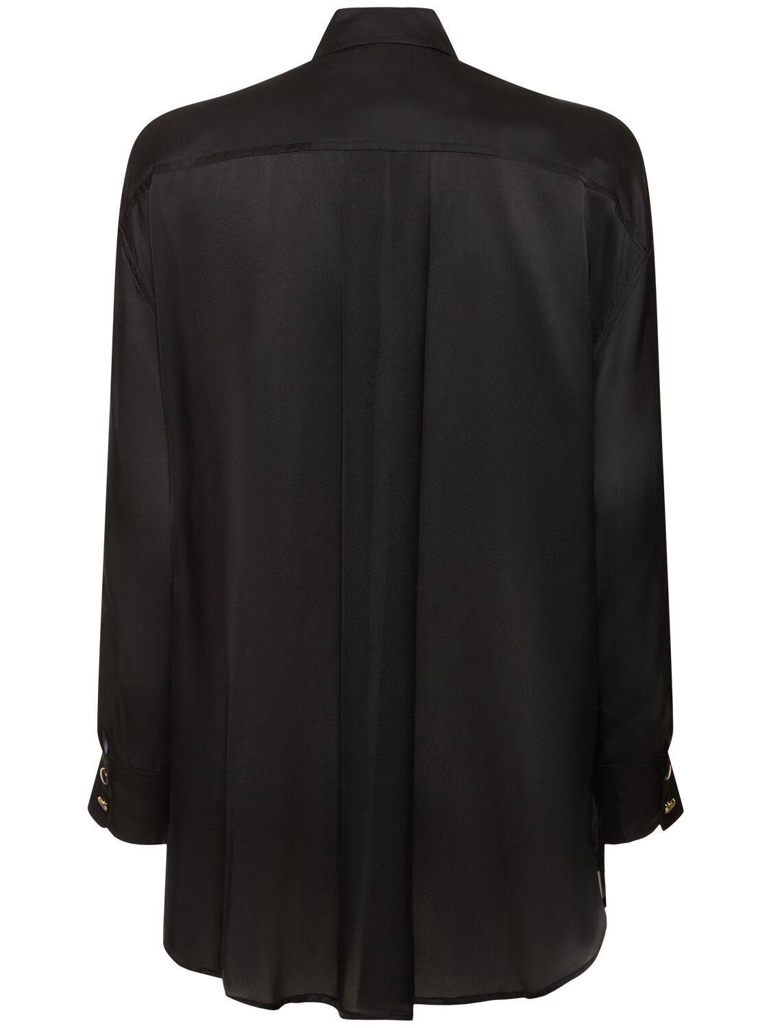 Shop Zimmermann Harmony Flower Buttoned Silk Shirt In Black