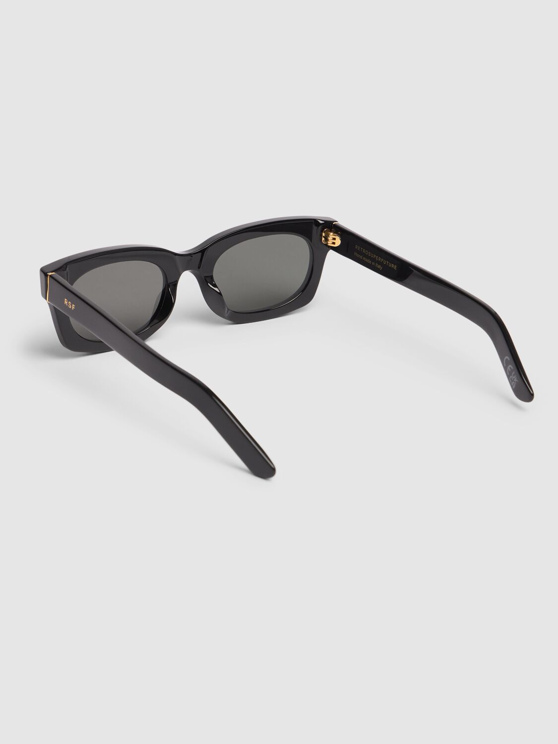 Shop Retrosuperfuture Ambos Squared Acetate Sunglasses In 블랙