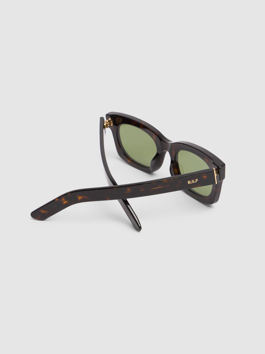 Shop Retrosuperfuture Ambos 3627 Squared Acetate Sunglasses In 브라운