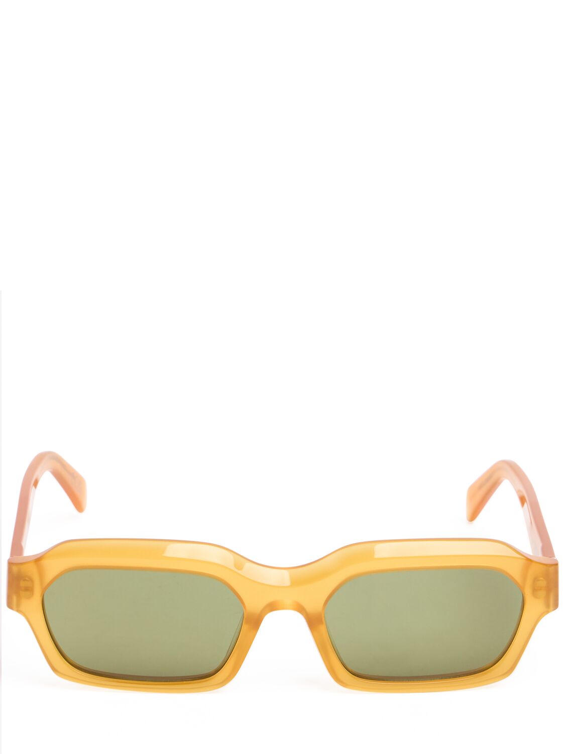 Retrosuperfuture Boletus Sereno Acetate Sunglasses In Ochre,green