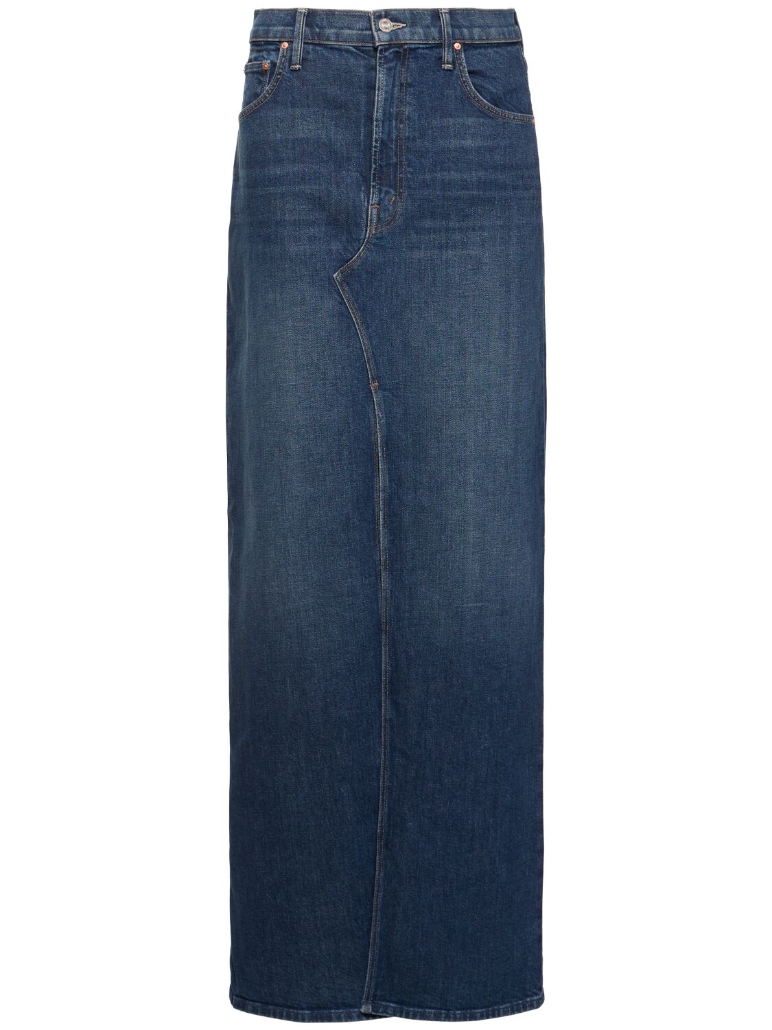 The Bobshell Maxi Denim Long Skirt