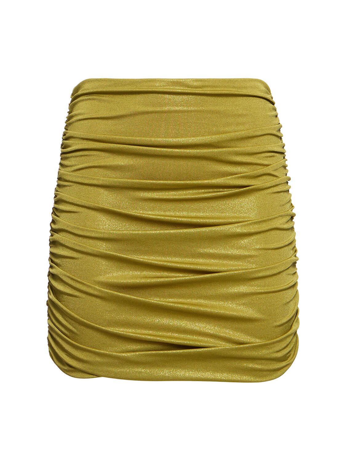 Image of Metallic Jersey Mini Skirt