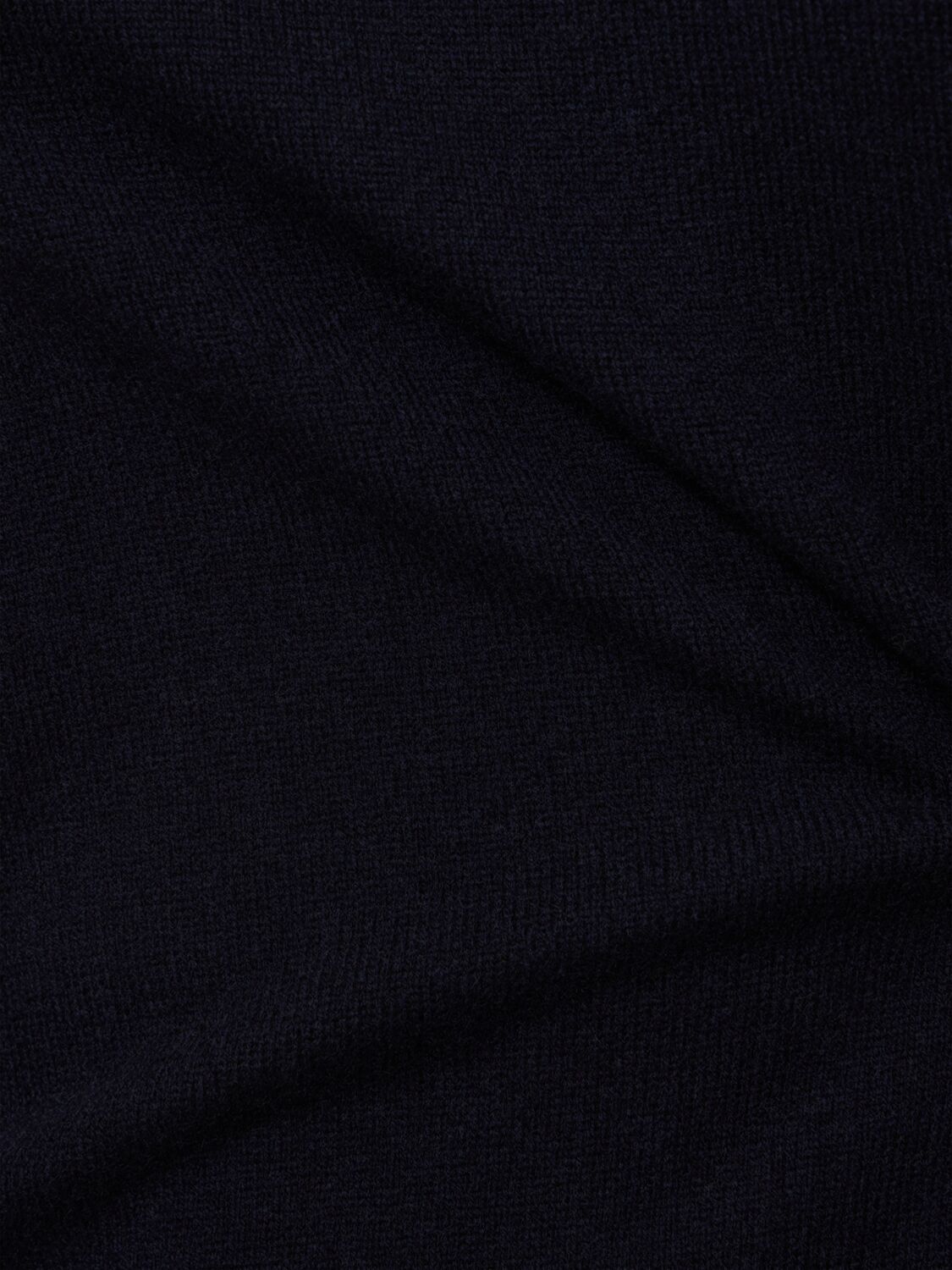 Shop Totême Cropped Cashmere Turtleneck Sweater In Navy