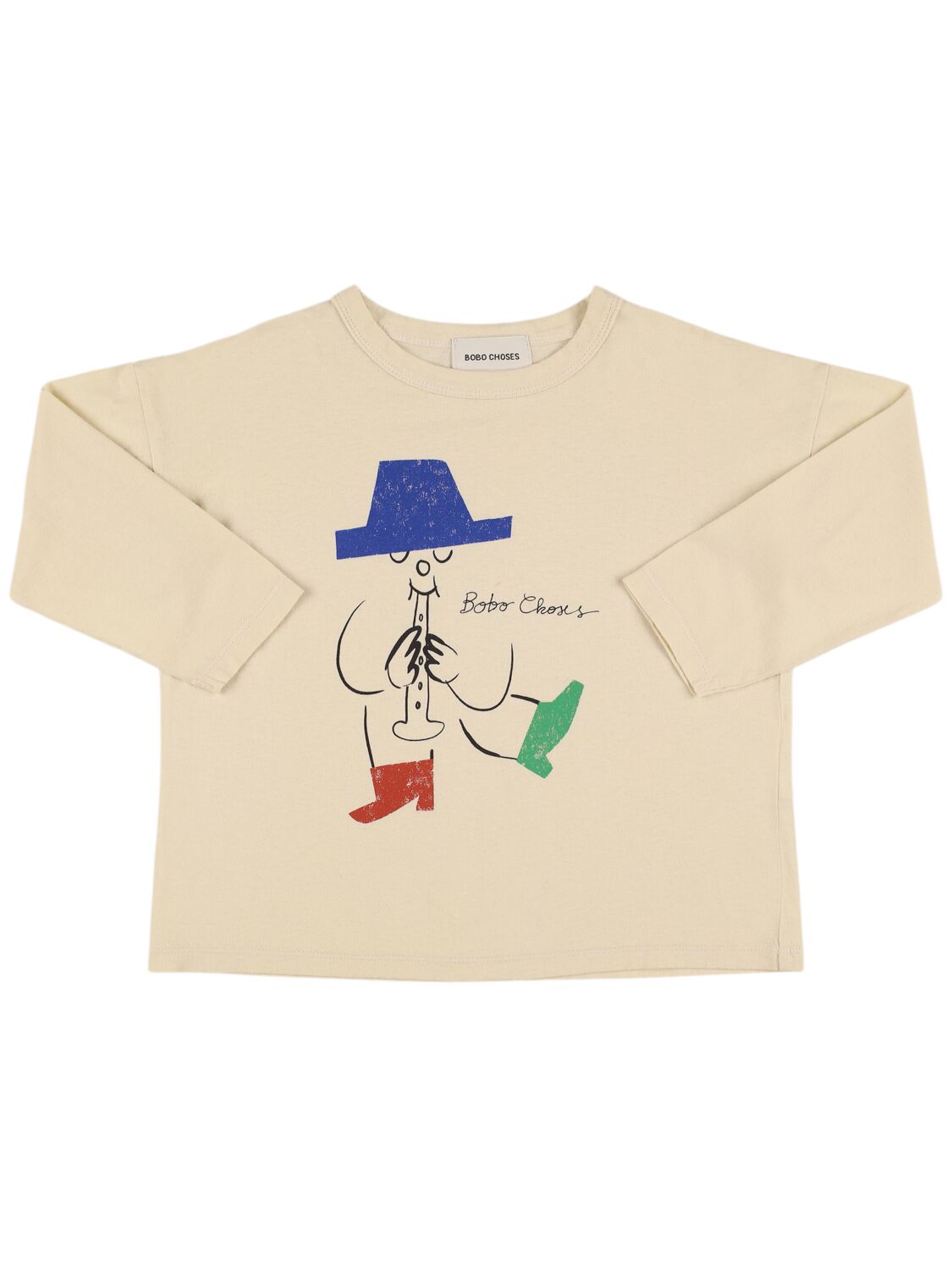 Bobo Choses Printed Organic Cotton T-shirt In White