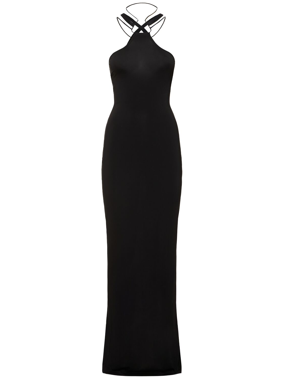 Nensi Dojaka Multi-strap Maxi Dress In Black