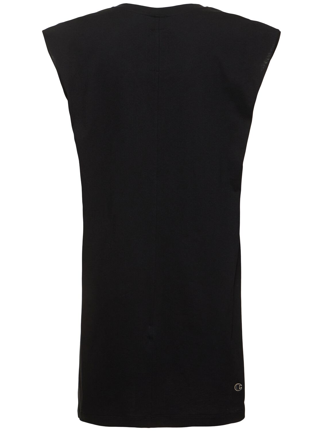 Shop Rick Owens Champion Jersey V-neck Short Sleeve Top In 블랙